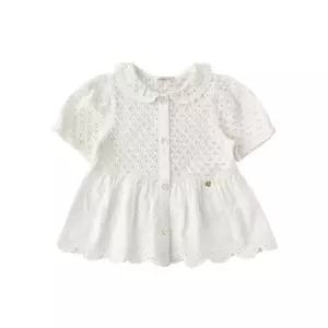 [M밍크뮤D] 26SS (IV)져지크로셰블라우스 반팔티셔츠 (3631531202) 출산준비물/신생아선물/배내수트/배내저