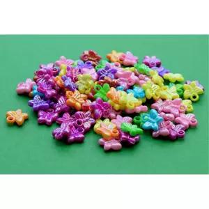 파스텔 나비 비즈 팔찌 목걸이 공예 재료 2봉 여아장난감 봄방학 7세