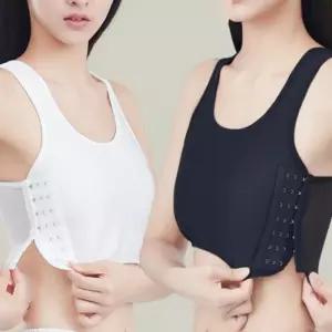 가슴 압박 조끼 브라 스포츠 속옷 사이드 후크형 통기성