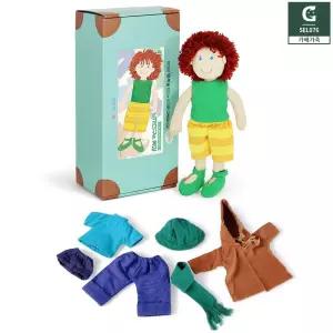 남자 옷입히기 헝겊 인형 장난감 교구 어린이집교구 인형장난감 9개월