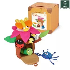 곤충 꽃나무 헝겊 놀이 3세 장난감 교구 아기 대근육발달 소근육발달