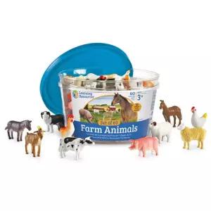 미니 동물 피규어 유아 수세기 산수 교구 세트 7세 동물피규어장난감