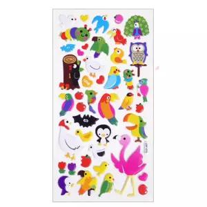 일러스트 학습용 유아 입체 동물 스티커x3개 학원행사선물 조카선물