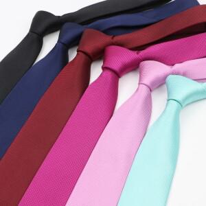 남성과 여성 단색 6cm 폴리에스터 넥웨딩 정장 비즈니스 패션