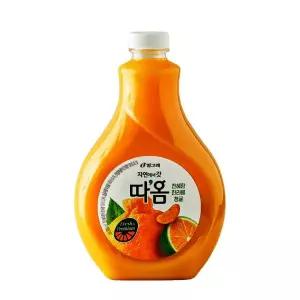 빙그레 따옴 천혜향 한라봉 청귤 1.6L x 3개 신선한 과일 음료