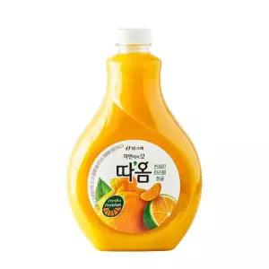 빙그레 따옴 천혜향 한라봉 청귤 1.6L x 1개 신선한 과일 음료