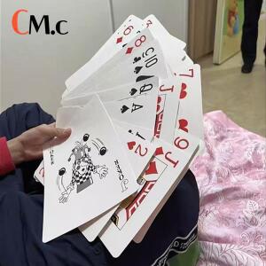 메모리게임점보 플레잉 카드 5x7 인치 대형 사이즈 카니발 생일 파티 기념품 재미있는 도전 게임 가족용