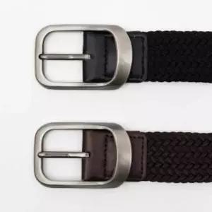 포인트 861KGW76 핀 버클 꽈배기 벨트 2p 세트 청바지