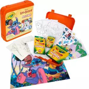 크레욜라 릴로 스티치 컬러링 아트 케이스(75개 이상) 마커 크레용 페이지 스티커 및 포스터 용 키트 소녀