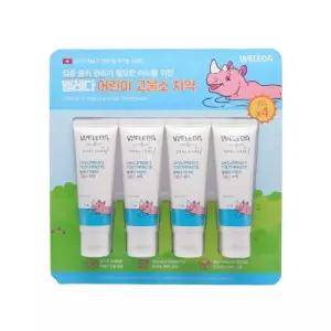 루미나D 벨레다 어린이 고불소 치약 60g 4개입 세트 가정용 주방용