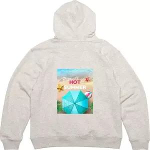 후드집업 뒷면 여름 핫썸머 불가사리 그림 프린팅
