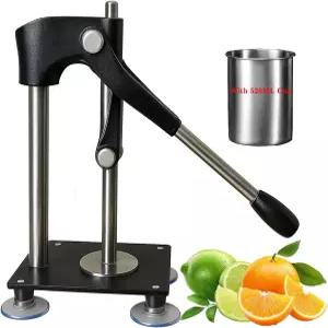 Dsyisvia 블랙 헤비 듀티 핸드 착즙기 효율적인 시트러스 착즙을 위한 520ML 스테인리스 스틸 컵이 포함된