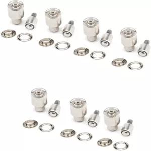 핸드 프레스 헤비 듀티 아일렛 그로밋 머신 펀치 설정 도구 키트 7개 다이 세트(혼합 색상 저스트 세트)