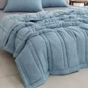 차렵이불 먼지없는이불 소프트이불 간절기 블루 마이크로화이바 사계절이불