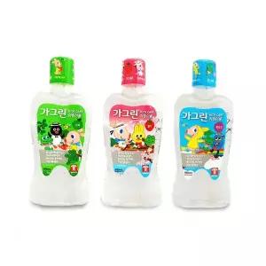 어린이 구강 청결 가글액 380ml 사과 딸기 풍선껌 맛 유아 치아 관리 입냄새