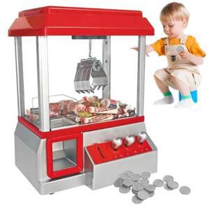 어린이용 미니어처 캔디 그래버 머신 레트로 카니발 음악 24 게임 동전 생일 선물