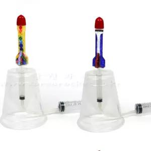 초등 과학실험 주사기 투명컵 에어로켓발사 5인용 창작 홈스클링 모둠수업