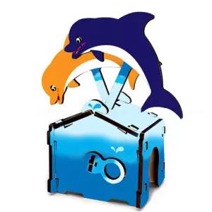 움직이는 왕복운동 색칠 나무 날아라 돌고래 만들기 5인 엄마표 물리 학습