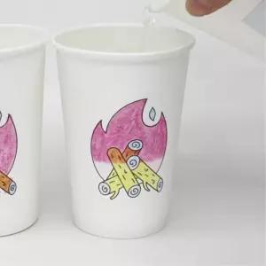 열변색컵만들기 초등 스티커색칠 온도변화관찰 2인x2개 학생 놀이체험 키트