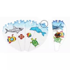 10인용 접이식 투명 여름 휴대용 바다부채만들기 유치원 신나는 실험키트