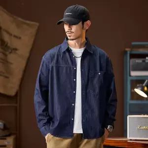 청 면 봄 남자 멀티 빅사이즈 긴팔 얇은 출근룩 셔츠 포켓 인기1