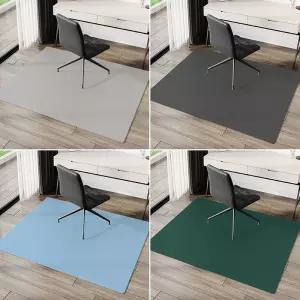 바퀴자국 미끄럼 보호 방지 의자 연회색 바닥 컴퓨터 탄성 매트 실리콘 사무실 투명 의자깔판