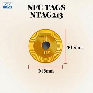 15mm NFC 칩 Ntag213 프로그래밍 가능 태그 스티커 페어링 FPC 액세스 제어 IC 카드 (소매 및 공급망용)