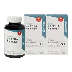 (정품) 네추럴라이즈 칼마아디 칼슘 마그네슘 아연 비타민D 180캡슐, 2개