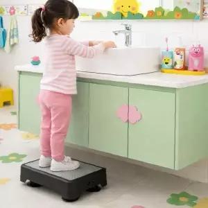 어린이 세면대 보조 스텝 화장실 발판 높이 조절 욕실 디딤대 미끄럼 방지 안전