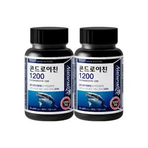 (정품) 네추럴라이즈 콘드로이친 1200 상어연골 초록입홍합 60정, 2개