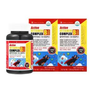 (정품) 6개월 네추럴라이즈 활력 비타민B 컴플렉스 고함량 90정, 2개