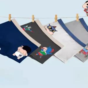 신짱 짱구 캐릭터 남아팬티 사각 키즈 어린이 주니어 아동 순면 면 소재 바지