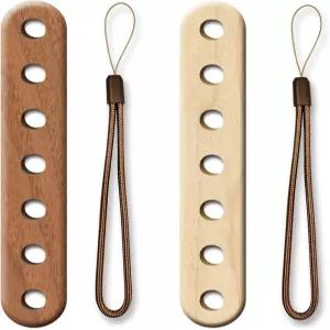 나무 뜨개질 실을 나누는 정리함 ？ 뜨개질과 뜨개질을 위한 검은 호두와 단풍나무 장치 매끄러운 마감