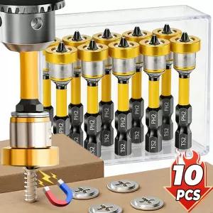 호환  PH2 마그네틱 석고보드 드라이버 비트 세트 포지셔닝 배치 헤드 14인치 헥스 샹크 석고보드 위치 지