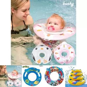 버키 아기 목튜브(펭귄 아이스크림 별 모양)/튜브/물놀이/어린이/에어/베이비/키즈/원형/반려견/수영/