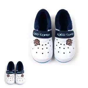 블루 초등학생실내화 반도 털신 만능화 방한 아동 겨울 성인 160-250