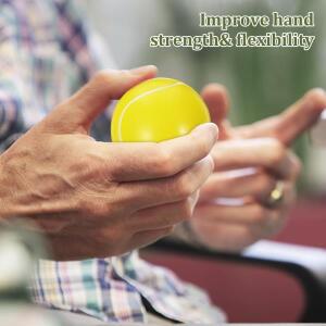 2PCS 테니스 소프트 공 스포츠 장난감 재미 있은 스트레스 짜기 PU 폼 성인을 를