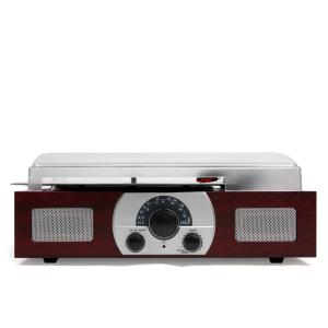 LP턴테이블 레코드 플레이어 FM라디오를 하나로/톤암기능/오토stop/7인치재생 인테리어 부모님선물