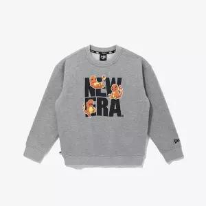 갤러리아 [뉴에라][키즈]포켓몬 Ι 뉴에라 빅 로고 파이리 맨투맨 헤더 그레