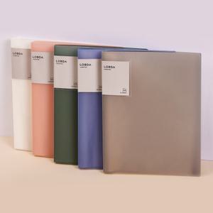 롭다 클리어 파일 A4 40매 화일 반투명 커버 5가지 컬러