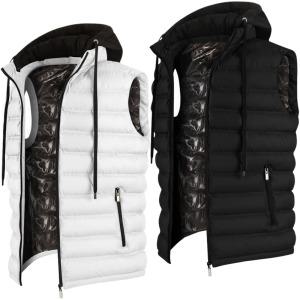 남자 골프 패딩조끼 가을 겨울 남성 골프웨어 베스트 기능성 후드 경량 패딩 조끼 빅사이즈 골프복 상의
