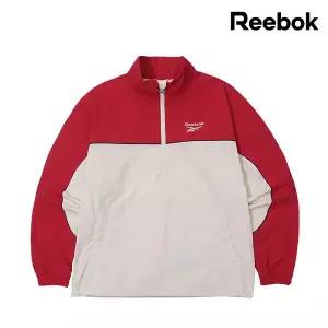 [리복]리복 레전드 웜업 아노락 레드 반집업 (REJU4EA13IV)