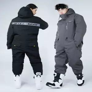 스키장 방한 방수 일체형 상하의 점프수트 스키복 따뜻한