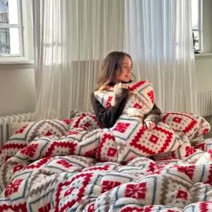 [홈랩] 헬싱키 양털형 극세사 차렵이불 베개커버 세트 SS Q SK)