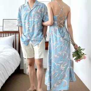 커플 비치룩 로맨틱 해변 의상 여름 패션 스포츠 웨어 썬크림 모자 수영 복장 핫팬츠 비치