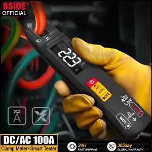 BSIDE 디지털 클램프 포크 DC AC 100A 스마트 전류계 펜치 T-RMS 전류 자동 멀티 전압 옴 전기 테스터