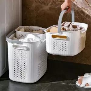 멀티 분리형 빨래 햄퍼 박스 소쿠리 수거 빨래보관함 빨래수거함 대형빨래바구니 빨래통