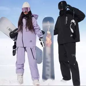 스키복 상하세트 방한 방수 트랜디 스노우복 세트 여자 남자 스키복 여성스키복