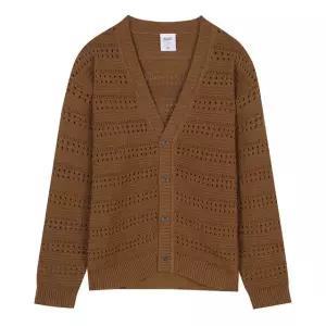 [롯데백화점]지이크 S/S 브라운 펀칭 브이넥 오버핏 니트 가디건 (PGUCA8005)