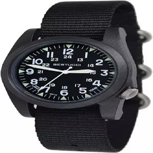 Bertucci 남성용 스포츠맨 빈티지 - 블랙 / 나일론